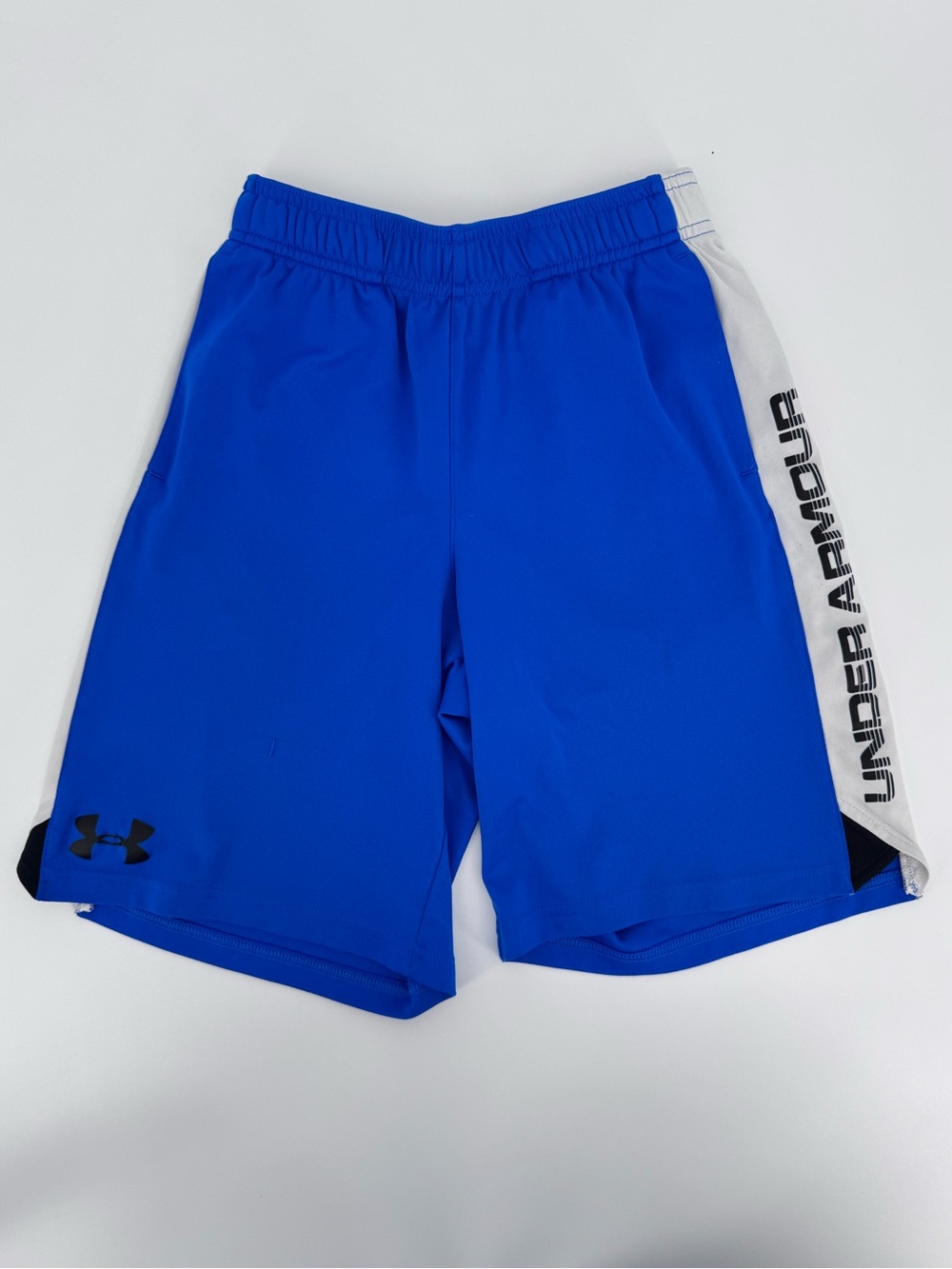 Under Armour Boys‎ Blue Loose Fit Athletic Basketball Shorts Size Youth Medium M